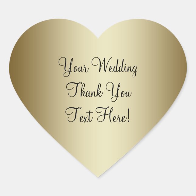 Favor de la Boda de Oro Gracias Pegatina (Anverso)