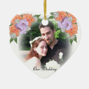 Favor de la boda Gracias Ornamento de la foto