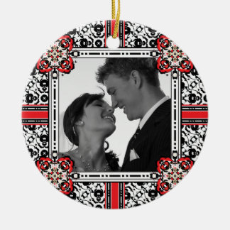 Favor de la boda, ornamento de la foto del retrato