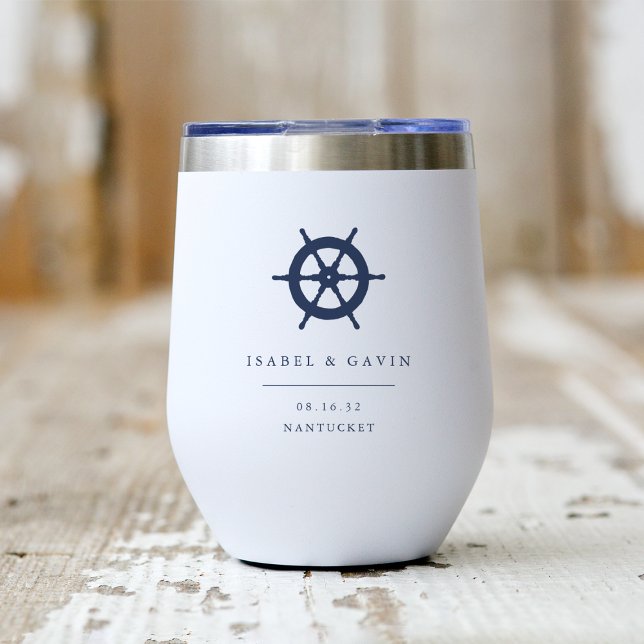 Favor de la boda personalizada de nautical Ship's  (Subido por el creador)
