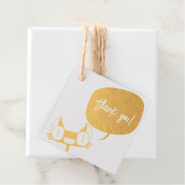 Favor de las etiquetas con un gatito gracioso