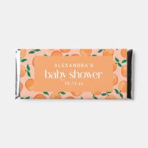 Favor de shower de bebé personalizado con fruta cí