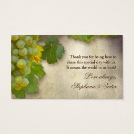 Favor del regalo Etiquetas DIY Chardonnay Grape Vi