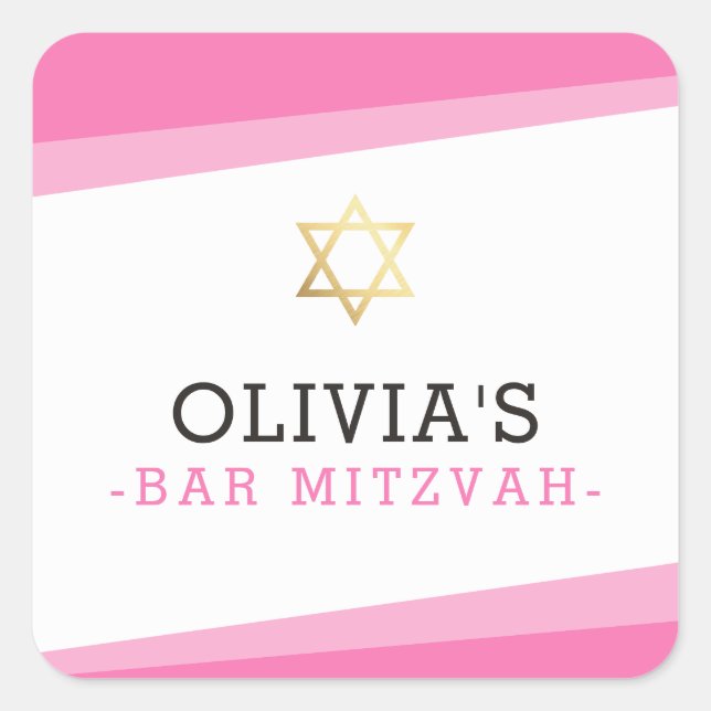 FAVOR estrella de SELLO PARA SOBRES simple PINK mo (Anverso)