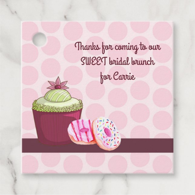 Favor Etiqueta Brunch de novia (Anverso)