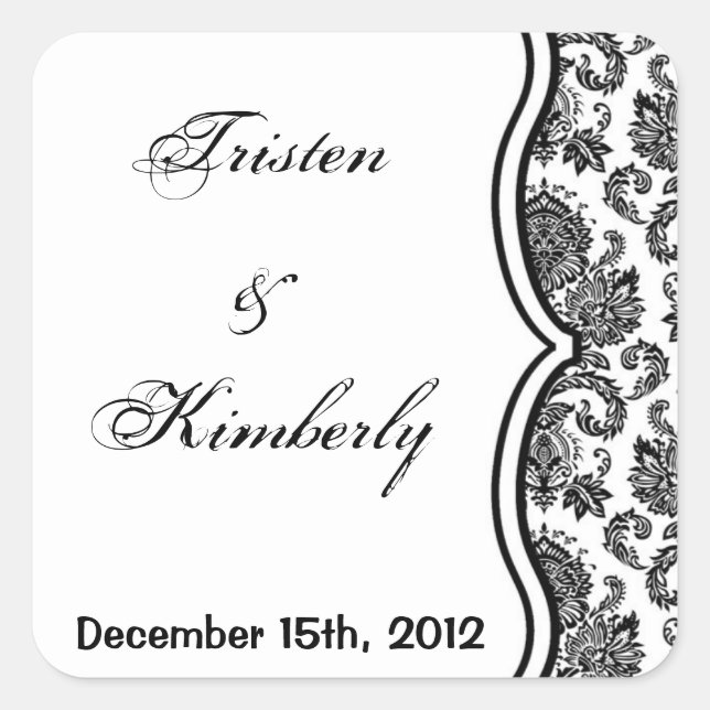 Favor Pegatinas Patente de impresión de encaje de  (Anverso)