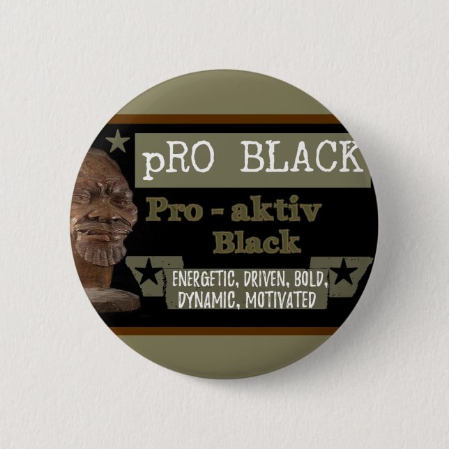 Favorable botón NEGRO verde oliva (Anverso)