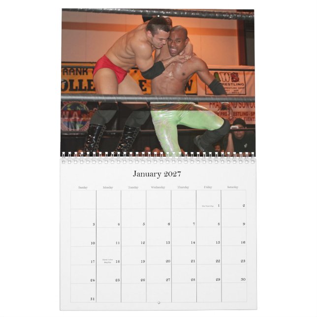 Favorable calendario de lucha (Jan 2027)