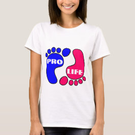 Favorable camiseta de los pies de la vida