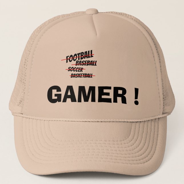 Favorable gorra del videojugador (Anverso)