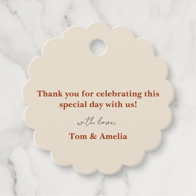 Favorecer etiqueta de agradecimiento (Anverso)