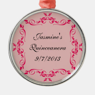 Favores de encargo del ornamento de Quinceanera