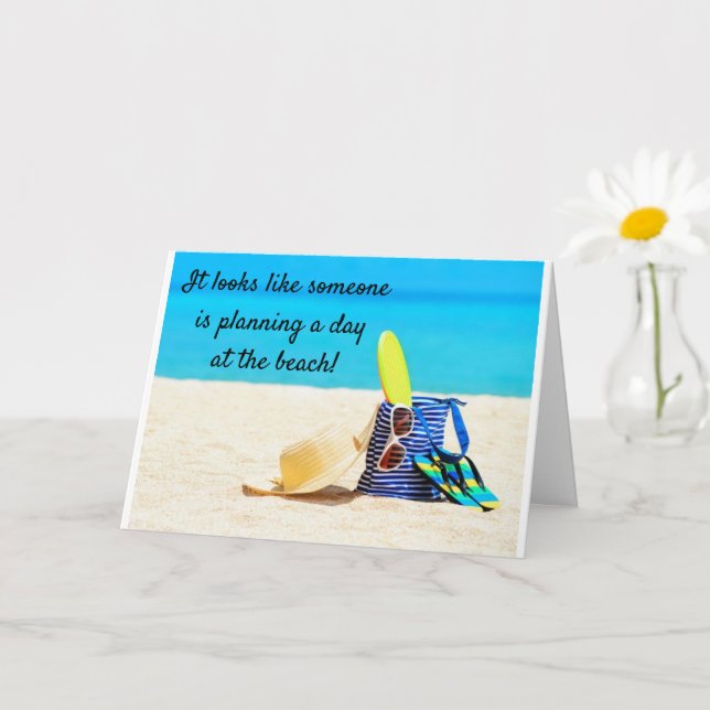 FAVORITE BEACH BUM TURNS **50** TARJETA (Planta pequeña)