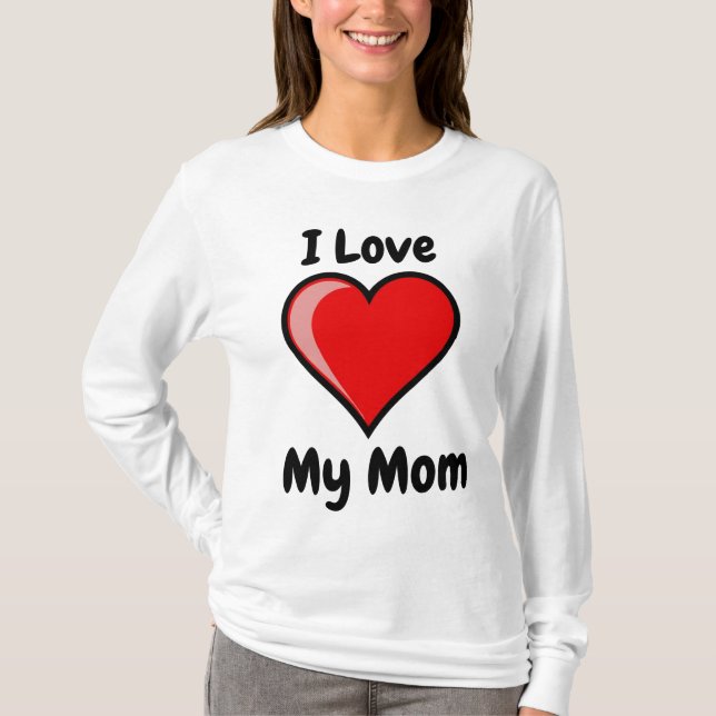 Favorito de mamá - Amo la camiseta de mi mamá (Anverso)