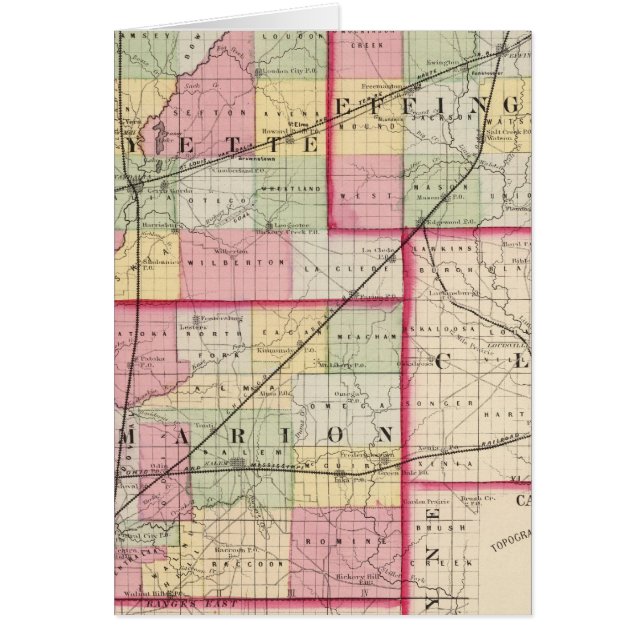 Fayette, Effingham, Marion, condados (Frente)