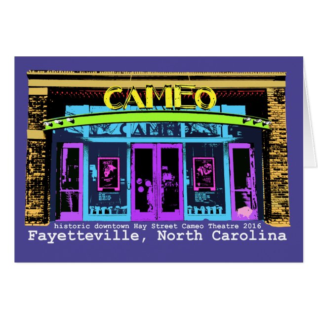 Fayetteville céntrico histórico NC (Anverso (Horizontal))