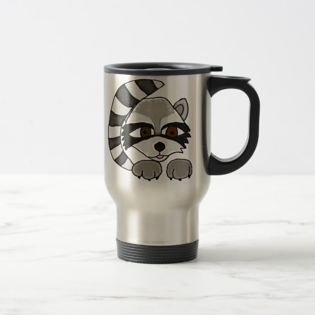FB taza del mapache del dibujo animado de la (Derecha)