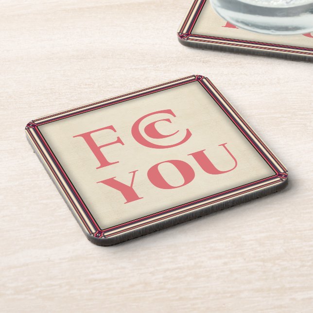 FCC YOU Posavasos para Bebidas (Lado Izquierdo)