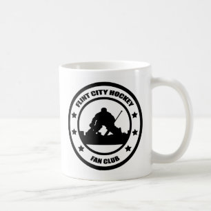 FCHFC se doblan taza de café negra del logotipo