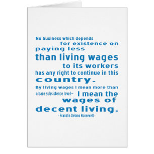 FDR sobre salarios