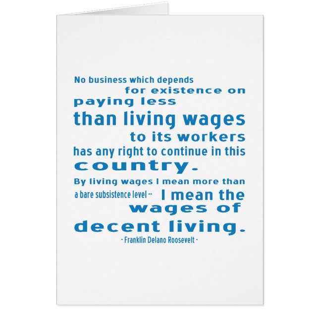 FDR sobre salarios (Frente)