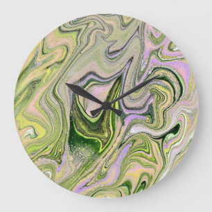 Fe 1 Reloj de pared abstracto de forma libre