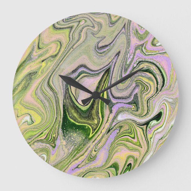 Fe 1 Reloj de pared abstracto de forma libre (Anverso)