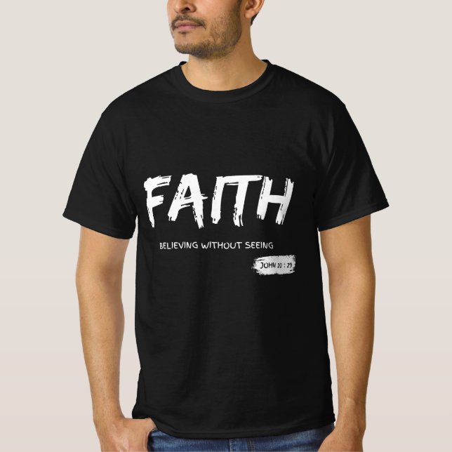 Fe, camiseta de ropa religiosa (Anverso)