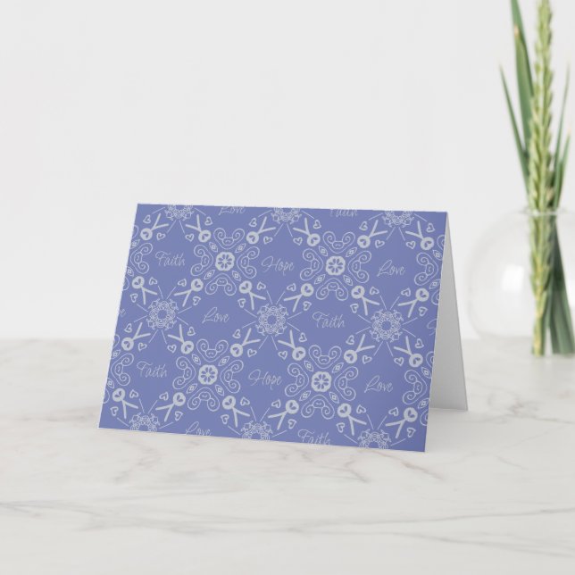 Fe Cristiana Esperanza Amar Lilac Patrón Elegante (Anverso)