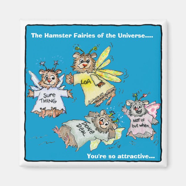 Fe de Hamster del imán Personalizado Universo (Frente)