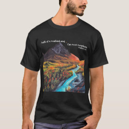 Fe de una camiseta con semillas de mostaza