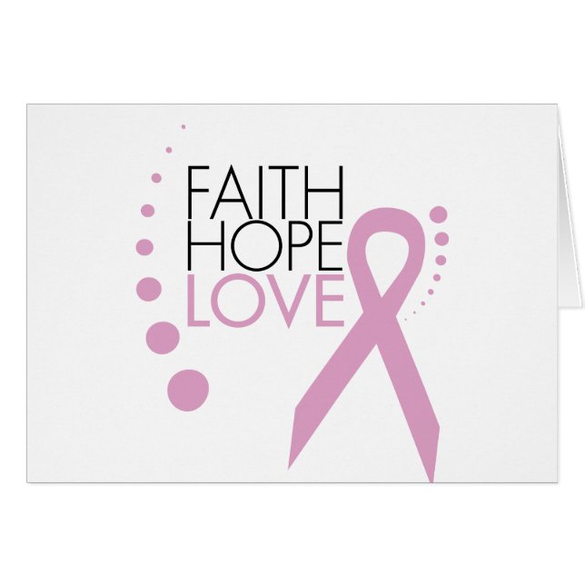 Fe, esperanza, amor - ayuda del cáncer de pecho (Anverso (Horizontal))
