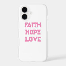 Fe Esperanza Amor blanco rosa