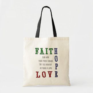 Fe, esperanza, la bolsa de asas del amor