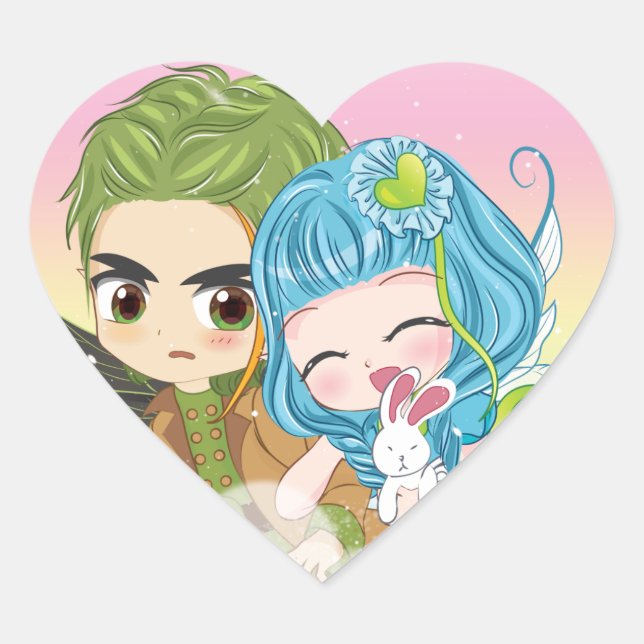 Fe Familia Pegatina Amor - Encantador x Abhor (Anverso)