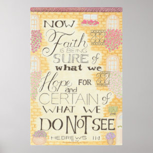 Fe - Hebreos 11:1 Arte de Pared