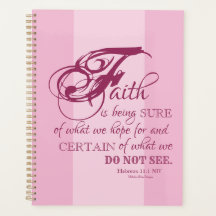 Fe - Hebreos 11:1 Planificador de 8.5" x 11"