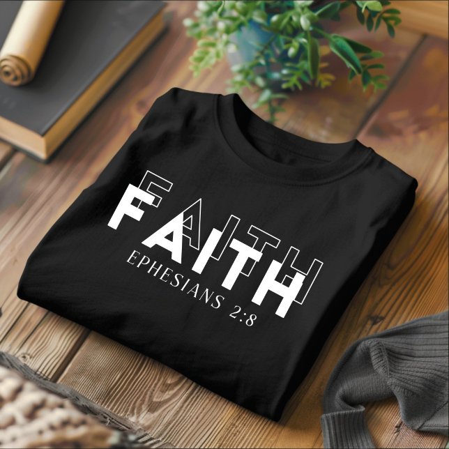 Fe para hombres y mujeres camiseta cristiana (Subido por el creador)