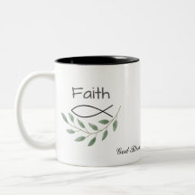 Fe personalizada Dios te bendiga la Copa Mug