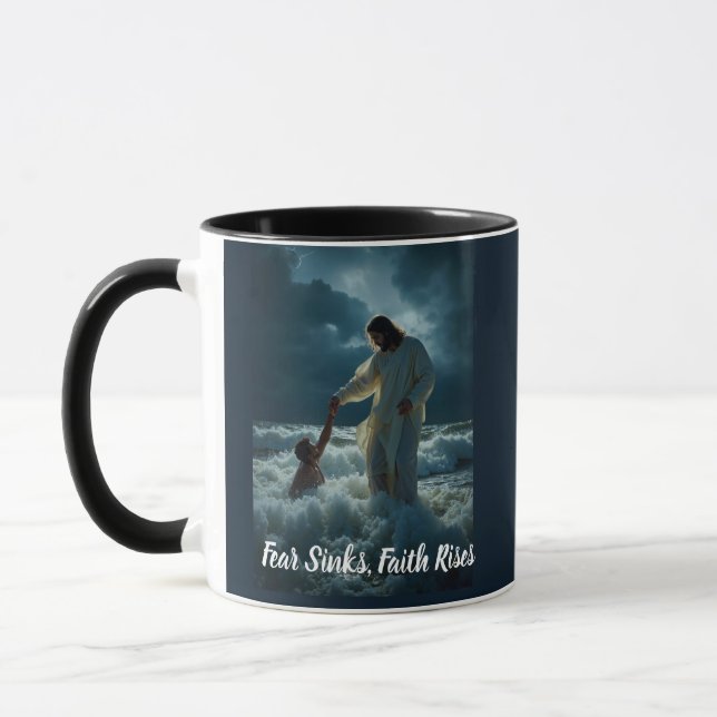 "Fe sobre Miedo" - Taza (Izquierda)