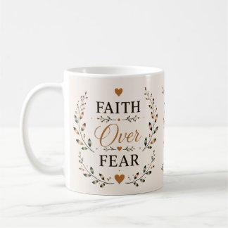 Fe sobre Miedo | Taza de Café basada en la Fe