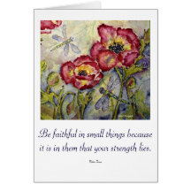 Fe Strength Cita Dragonfly Art Greeting Card