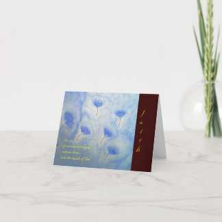 Fe… Tarjeta de nota de la escritura