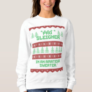 fea, divertida, navidades mujeres sudaderas - vaca
