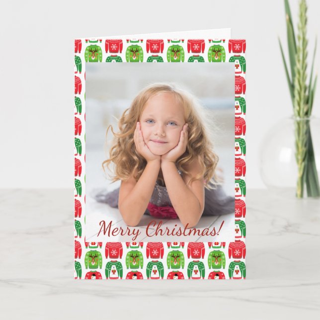 Fea Navidad sudaderas oso oso polar Snowman Rudolf (Anverso)