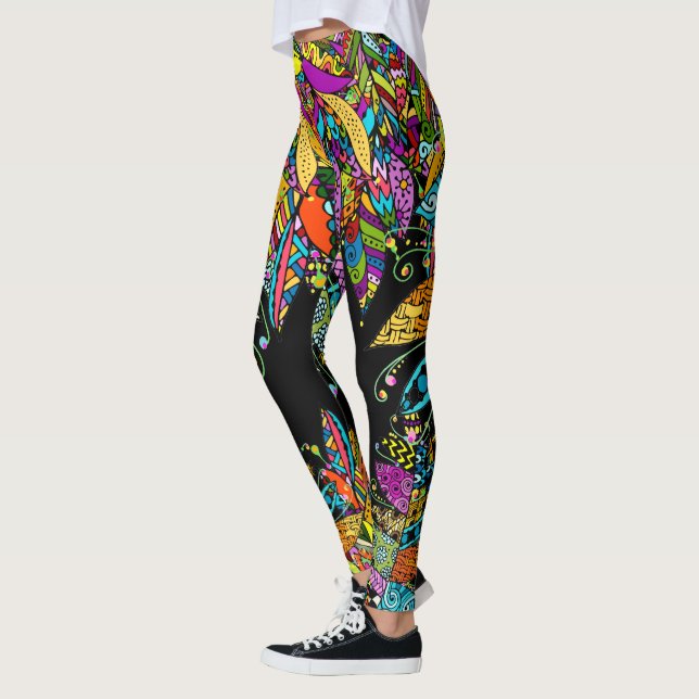 Feather Fun Pop Fashion Leggings (Izquierda)