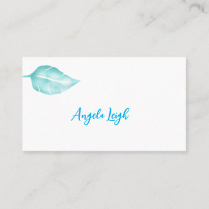 Feather, Leaf, Nature, Yoga, Tarjetas de Negocios