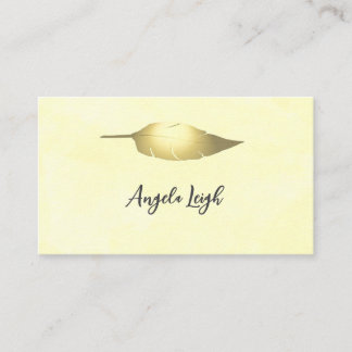 Feather, Leaf, Nature, Yoga, Tarjetas de Negocios