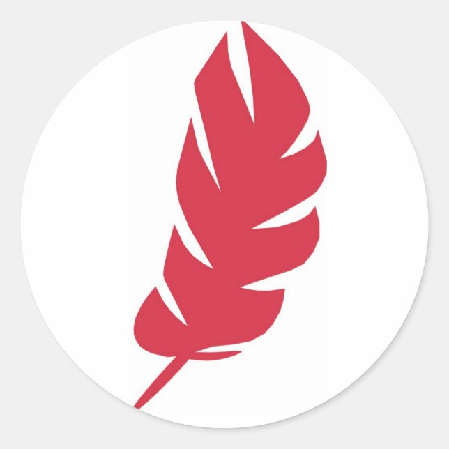 Feather Pegatina (Anverso)