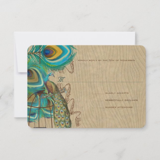 Feather Wedidding RSVP (Anverso)